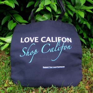 Love Califon, Shop Califon! tote bag